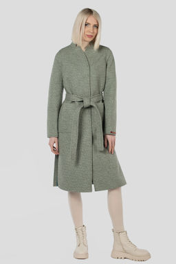 Пальто женское демисезонное (пояс) - El podio фото 8