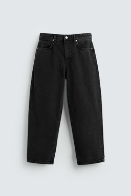 TAPERED WIDE-LEG JEANS - Zara фото 7