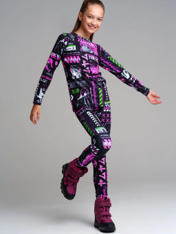 32321469 Термокомплект трикотажный для девочек: брюки, толстовка для эпизодического использования - Playtoday фото 3