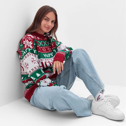 Свитер вязаный новогодний KAFTAN Holidays, размер 50
