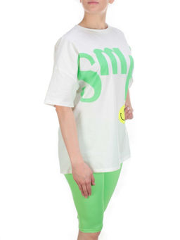 KD-792 WHITE/GREEN Костюм-двойка женский 7986 TREND