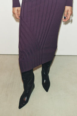 RIBBED KNIT DRESS - Zara фото 10