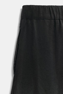 PANTAL?N FLUIDO BARREL / Negro - Zara фото 8