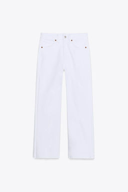 TRF CROPPED FLARE HIGH-WAIST JEANS - Zara фото 24
