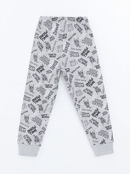 Beli Lastikli Bask?l? Erkek ?ocuk Pijama Alt