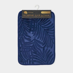 Коврик для ванной и туалета SAVANNA Патриция, 40?60 см, синий  фото 7