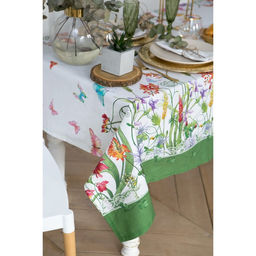 Скатерть Этель Луговые цветы 180х150 см, 100 % хлопок, саржа 190 гр/м2  фото 8