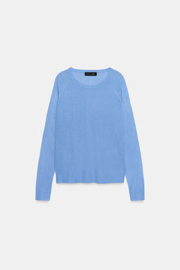 JERSEY B?SICO PUNTO FINO / Azul vigor? - Zara фото 8