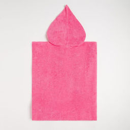 Полотенце-пончо Крошка Я Гномик, цвет розовый, размер 24-32, 100 % хлопок, 320 г/м2  фото 2