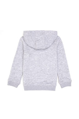 K_z _ocuk A__k Gri Melanj Kap__onlu Fermuarl_ Basic Sweatshirt Sepette S_rpriz _ndirim - U.s. polo assn фото 2