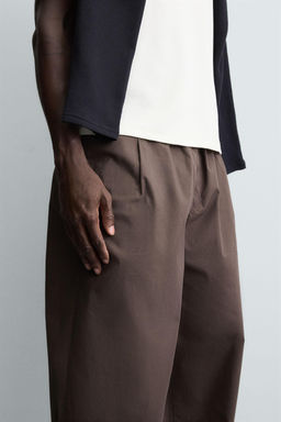 BALLOON FIT PLEATED TROUSERS