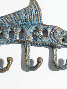 Крючки декоративные чугун "Осётр" 25,5х11х1,5 см
