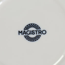 Набор блюдец фарфоровых Magistro Mediterana, 2 предмета: 16×15 см, бежевый