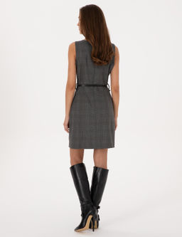 Antrasit Slim Fit Dokuma Elbise - Pierre cardin фото 4