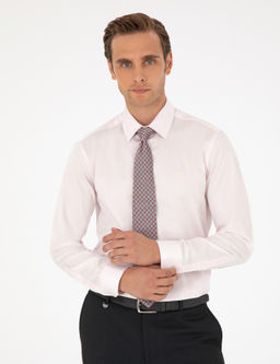 A__k Pembe Slim Fit Uzun Kollu Basic G_mlek