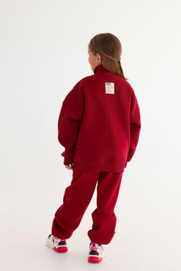 Бомбер утепленный, бордо - Inzibe фото 8