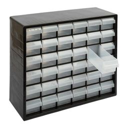 Gamma Органайзер пластиковый с выдвижными ячейками 36 шт. ОМ-036 пластик 39.5 x 13.5 x 32 см черный