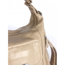 Сумка женская искусственная кожа Guecca-1673 (рюкзак-change), 2отд, бежевый SALE 264961 - Adelia фото 4