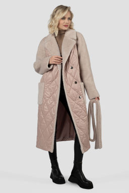 Пальто женское демисезонное (пояс) Утеплитель: Синтепон - El podio фото 3