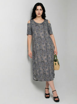 Платье женское кулирка "ВЛАДА" ЛЕО СЕРЫЙ