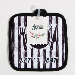 Прихватка Доляна Eat 17х17 см, 100% п/э  фото 4