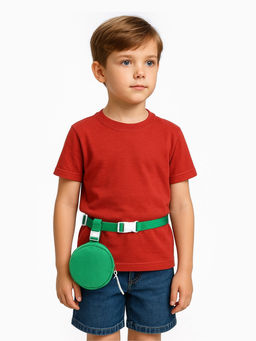 Сумка детская поясная на молнии «Выбражулька», зелёная