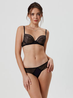 CONTE Трусы танга с низкой линией талии VINTAGE RP6072 черный