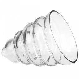 Ваза для цветов стеклянная "Улитка-2" 0,95л, д15,5см, h18см, малая (Россия)