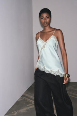ZW COLLECTION LINEN VOLUME TROUSERS