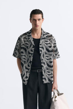 KONTRAST JACQUARD GOMLEK - Zara фото 2