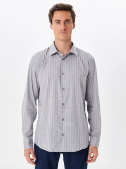 Сорочка мужская длинный рукав GREG 335/238/180/ZN/1p STRETCH  фото 8