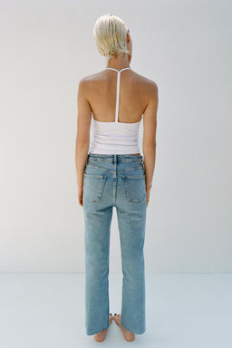 TRF CROPPED FLARE HIGH-WAIST JEANS - Zara фото 81