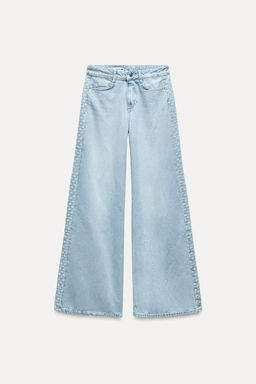 Z1975 WIDE-LEG HIGH-WAIST JEANS WITH CUTWORK EMBROIDERY - Zara фото 3