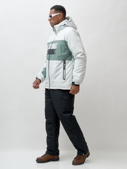 Горнолыжный костюм мужской зимний белого цвета 370Bl - Leifensh фото 16