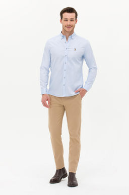 Мужские брюки из парусины светло-коричневого цвета Неожиданная скидка в корзине