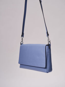 Сумка кожаная на плечо Deboro 30181 сиреневый закат