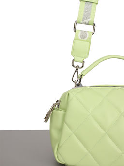 LACCOMA сумка Кристи-Ф826-мятный эко кожа хлопок  фото 6