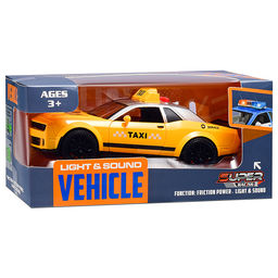 Машина "Гоночное такси" (свет, звук) в коробке