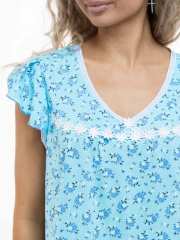 Ночная сорочка женская, цвет голубой