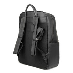 B191229-3 black, Мужской кожаный рюкзак, Barcelo Biagi