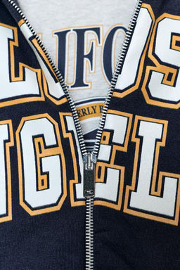 CONTRAST VARSITY HOODIE - Zara фото 7