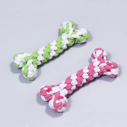 Игрушка канатная Плетёная кость, до 15 см, до 60 г, микс цветов - Пижон фото 3
