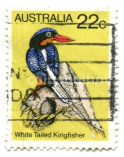 Марка Обыкновенный зимородок Австралия