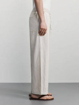 Брюки relax со льном / Zarina  фото 3