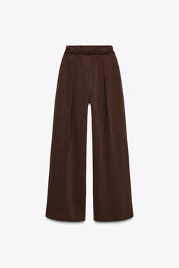 WASHED-EFFECT INTERLOCK TROUSERS - Zara фото 13
