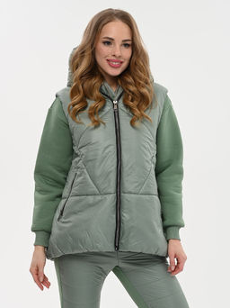 Утепленный жилет oversize - А+б коллекция фото 45