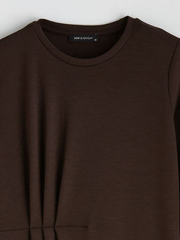 Bisiklet Yaka B?zg?l? Elbise