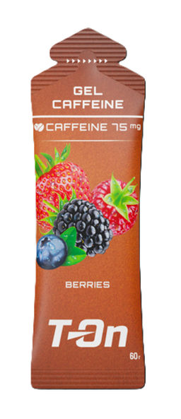 Углеводный гель CAFFEINE GEL 75мг со вкусом ЛЕСНЫХ ЯГОД 60г ТМ T-on  фото 2