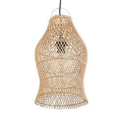 Светильник потолочный из ротанга «Грация», 1×120 Вт, Е27, 26×26×43 см