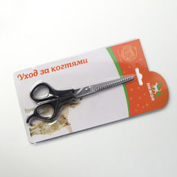 Ножницы филировочные для стрижки собак и кошек, пластиковые ручки, микс цветов - Пижон фото 6